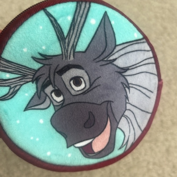 Disney Frozen Reindeer Sven Coin Purse Clip On Plush Stuffed Animal - Picture 4 of 6